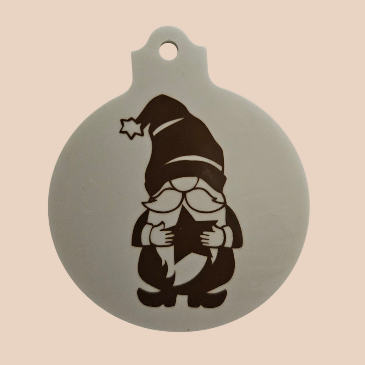 Boule de Noël en plâtre "Lutin" - Décoration Artisanale